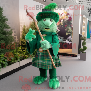 Mascot character of a Green...