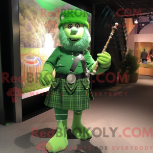 Mascot character of a Green...