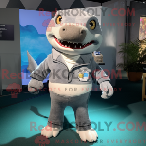 Mascot character of a Gray...