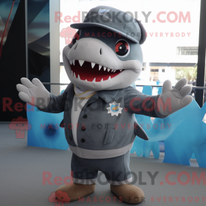 Mascot character of a Gray...