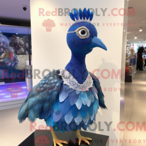 Mascot character of a Blue...