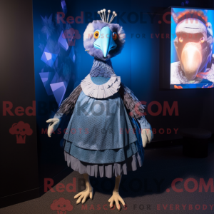 Mascot character of a Blue...