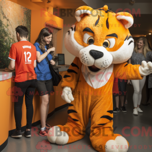 Mascottefiguur van een...