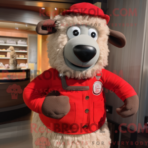 Mascot character of a Red...