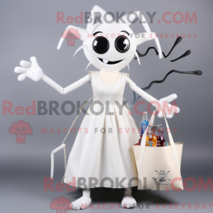 Maskottchen einer weißen...