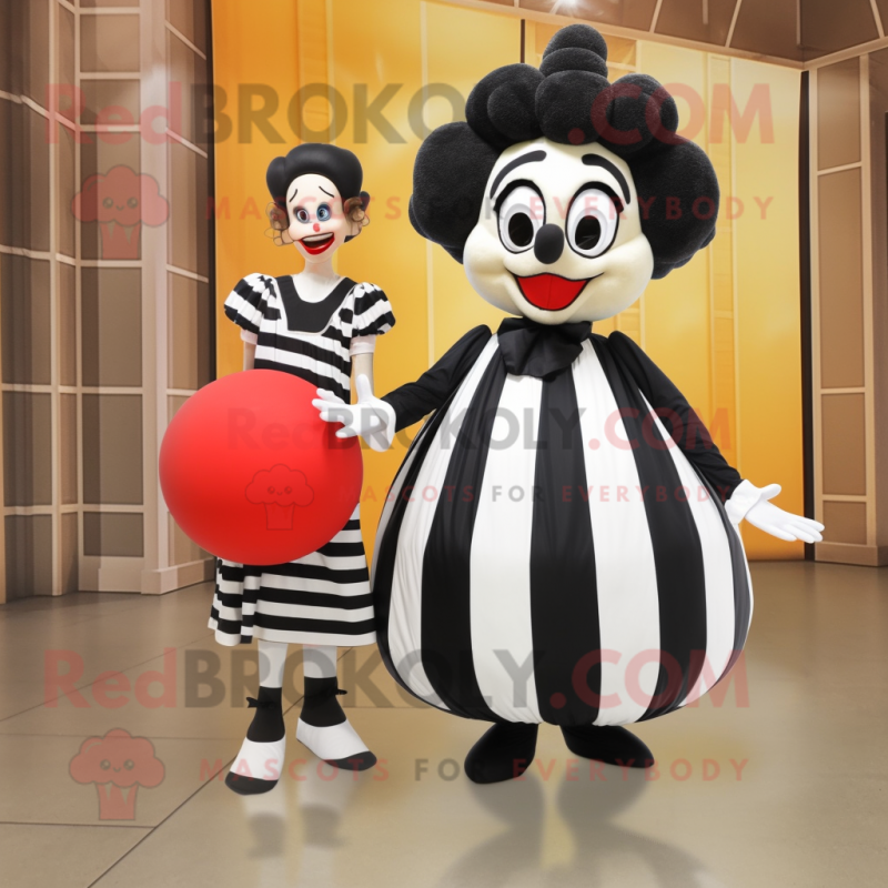 Olive Mime mascot costume character dressed with a Ball Gown and Shoe clips