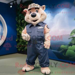 Mascot character of a Navy...