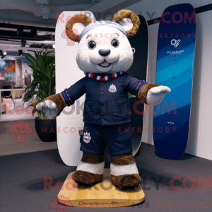 Mascot character of a Navy...