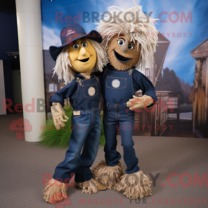 Maskot-karakter av en Navy...