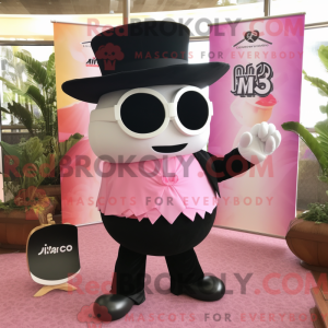 Mascot character of a Pink...