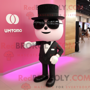 Mascot character of a Pink...