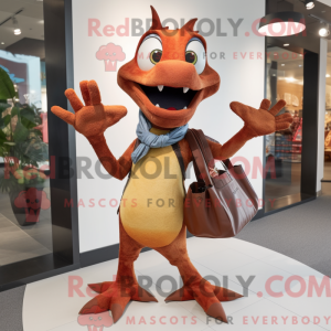 Maskot karakter av en Rust...