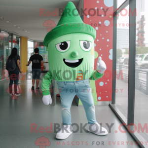 Mascot character of a Green...