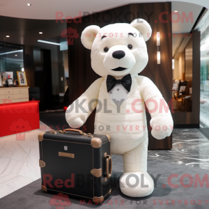 Personaje mascota de un oso...
