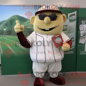 Mascot character of a Tan...