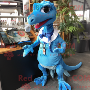 Postava maskota Sky Blue...