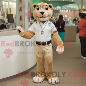 Mascottefiguur van een...
