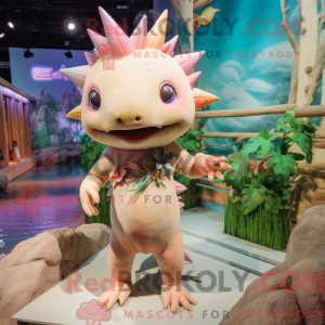 Mascot karakter van een Tan...