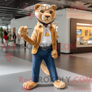 Mascot karakter van een Tan...