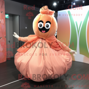 Mascot character of a Peach...