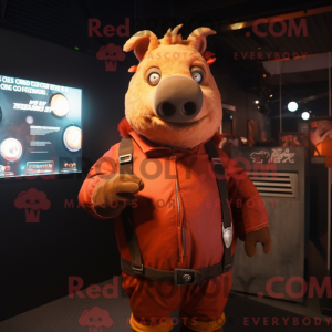 Mascot character of a Rust...