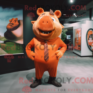 Mascot character of a Rust...
