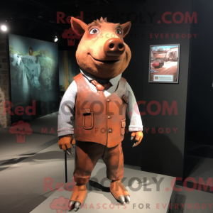 Postava maskota Rust Pig...
