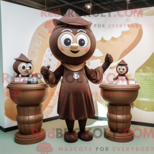 Mascottefiguur van een...