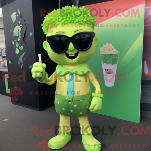 Mascot character of a Lime...