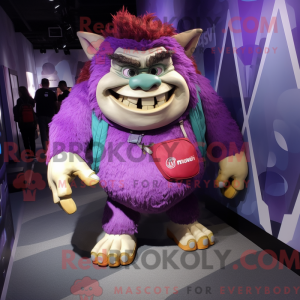 Postava maskota Purple Ogre...
