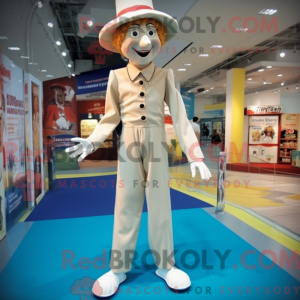 Maskot karakter af en Stilt...