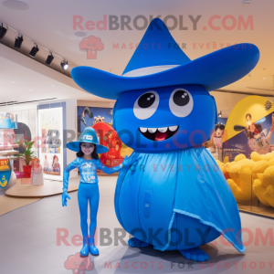 Mascot character of a Blue...