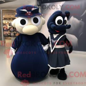 Mascot character of a Navy...