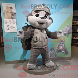 Personaggio mascotte con un...
