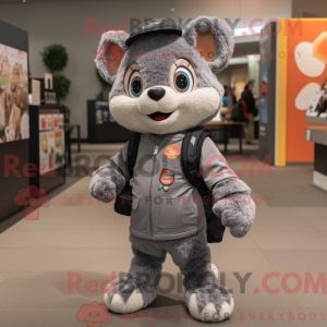 Mascot character of a Gray...