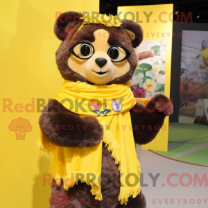 Personnage mascotte d ours...