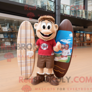 Mascot character of a Brown...