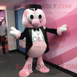 Mascot character of a Pink...