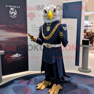 Maskotkarakter av en Navy...