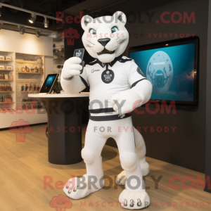 Mascot character of a White...