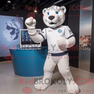 Mascot character of a White...