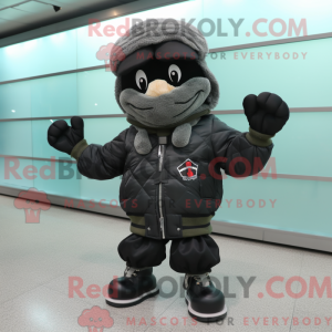 Mascot character of a Black...