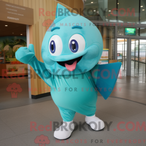 Postava maskota Teal Ray...