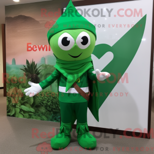 Mascot character of a Green...