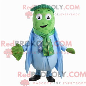 Mascot character of a Cyan...