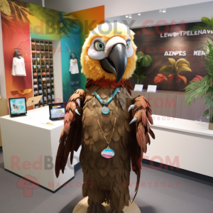 Brown Macaw mascotte...