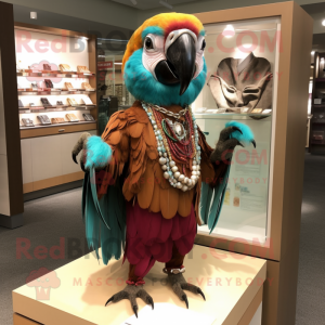 Brown Macaw mascotte...