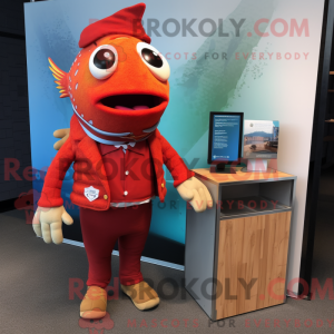 Mascottekarakter van een...