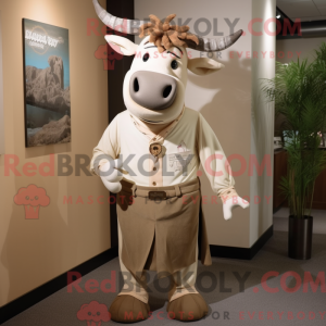 Mascot character of a Tan...