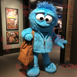 Mascot character of a Blue...